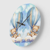 Zehn nehmen Flight Kinderzimmer Große Wanduhr (Winkel)