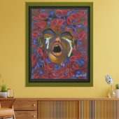 Zehn neu definiert - Kunstkanvas für Sichelzellen Leinwanddruck (Insitu (Wohnzimmer))