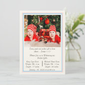 Zehn-Neugeborene-Ankündigung Einladung (Stehend Vorderseite)