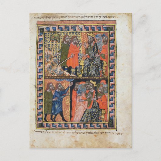 Zehn Pest in Ägypten TtoB; die Pest der Postkarte (Vorderseite)