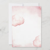 Zehn Pink Bear Baby Dusche Einladung (Rückseite)