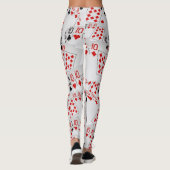 Zehn, Pokerkarten, Anzahl, Muster, Ladys Legende Leggings (Rückseite)