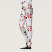 Zehn, Pokerkarten, Anzahl, Muster, Ladys Legende Leggings (Links)
