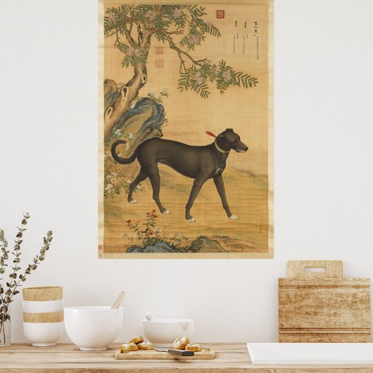 Zehn preisgekrönte Hunde - Xuezhualu (chinesischer Poster (Küche)