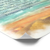 Zehn Regeln für den Bleibe von Starfish Beach Poster (Ecke)