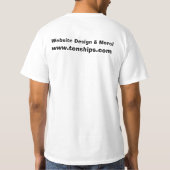 Zehn Schiffs-Shirt T-Shirt (Rückseite)