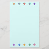 Zehn Schildkröten Niedliche farbenfrohe Meereswelt Briefpapier (Vorderseite)