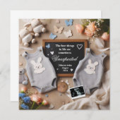 Zehn Schwangerschaftsankündigung - Gender-Neutral Ankündigung (Vorne/Hinten)