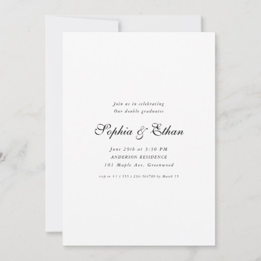 Zehn sie haben es getan | Double Grad Party 2025 F Einladung (Rückseite)