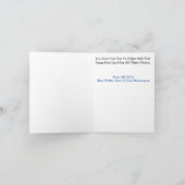 Zehn-Silhouette mit ZEIGENSTAPEL-Rentenkarte Karte (Innenseite)