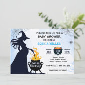 Zehn sind Braudusche Hexenmeister Halloween Cauldr Einladung (Stehend Vorderseite)