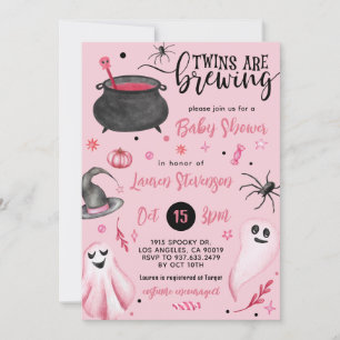 Zehn sind Brechen Halloween Baby Shower Einladung
