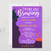 Zehn sind Brechen Halloween Hexe Baby Shower Invi Einladung (Vorderseite)