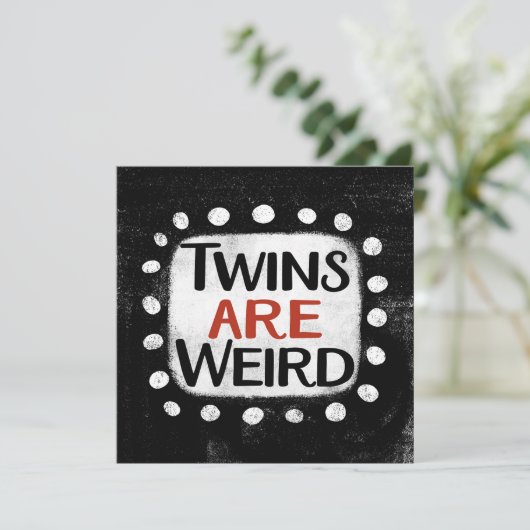 Zehn sind eine komische Grußkarte Karte (Stehend Vorderseite)