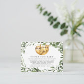 Zehn Slotbücher für Babyduschkarte Begleitkarte (Stehend Vorderseite)