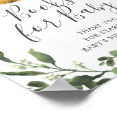 Zehn Sloth Baby Duschbücher für Babysignatur Poster (Ecke)