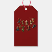 Zehn springende Lords Die Zehn Gebote Vektor Geschenkanhänger (Rückseite)