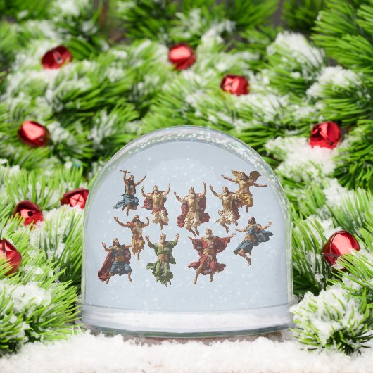 Zehn springende Lords Die Zehn Gebote Vektor Schneekugeln (Weihnachten)