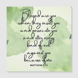 Zehn Tage Beatitudes Scripture Verse 5:11 Magnet
