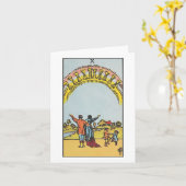 Zehn Tassen leerer Kartenreiter Waite Smith Tarot Karte (Gelbe Blume)