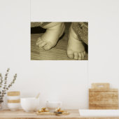 zehn Tiny Toes Poster (Küche)