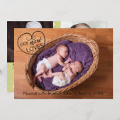 Zehn unserer neuen Lieben - Geburtsankündigung Ankündigung (Vorne/Hinten)