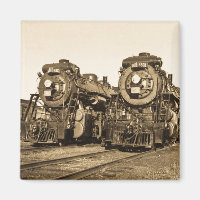 Zehn Vintage Lokomotive-Motor