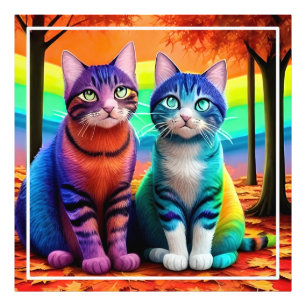 Zehn von Cats Digital Art-56467 Fotodruck