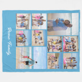 Zehn von Ihnen Personalisierte Fotovorlage Fleecedecke (Vorderseite (Horizontal))