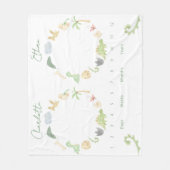 Zehn Wachstumsförderer Geschlechtsneutrale Dinosau Fleecedecke (Vorderseite)