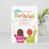 Zehn Wellen Einladung (Stehend Vorderseite)