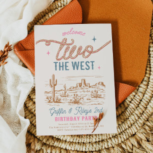 Zehn Western 2. Geburtstag Einladung