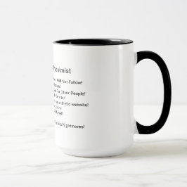 Zehn Ziele eines Pessimisten Tasse