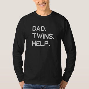 Zehn zwei Kinder Papa Papa Papa Vatertag müde T-Shirt