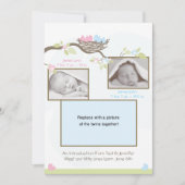 Zehnjahresankündigung - Baby Boy & Girl Ankündigung (Vorderseite)