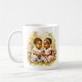 Zehnjahresankündigung | Schwangerschaftsankündigun Kaffeetasse (Links)