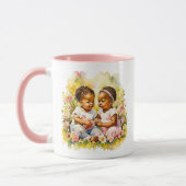 Zehnjahresankündigung | Schwangerschaftsankündigun Tasse (Links)