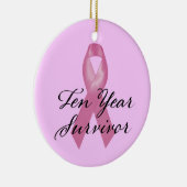 Zehnjährige Brustkrebserkrankung Keramikornament (Rechts)