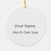 Zehnjährige Brustkrebserkrankung Keramikornament (Hinten)