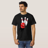 Zehnkegel-Bowling Strike. T-Shirt (Vorne ganz)