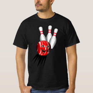 Zehnkegel-Bowling Strike. T-Shirt