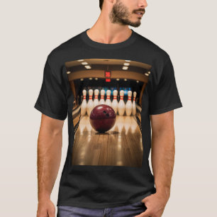Zehnkegel-Bowling Strike. T-Shirt