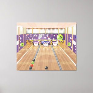 Zehnkegelbowling Leinwanddruck