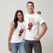 Zehnpins Bowling Strike. T-Shirt (Unisex)