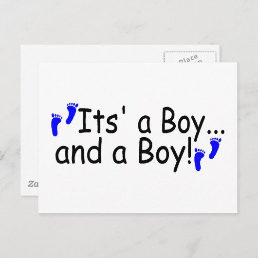 Zehnt es einen Jungen und einen Jungen Postkarte (Vorne/Hinten)