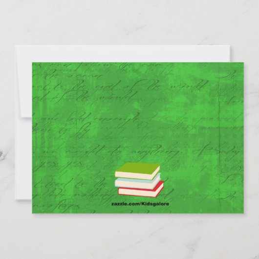 Zehntausende Monkeys rund um den Abschluss Einladu Einladung (Rückseite)