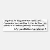 Zehnte Änderung Autoaufkleber (Vorne)