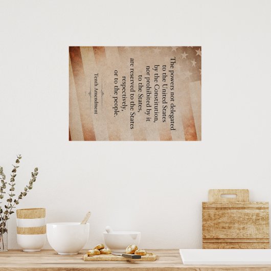 Zehnte Änderung Poster (Küche)