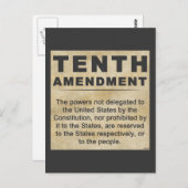 Zehnte Änderung Postkarte (Vorne/Hinten)