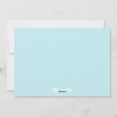 Zehnte Camping Snow Weihnachtskarte Feiertagskarte (Rückseite)